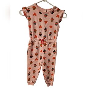 New Size‎ 2T wonder nation pink strawberry romper